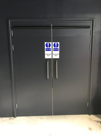 Installation after automated doors 